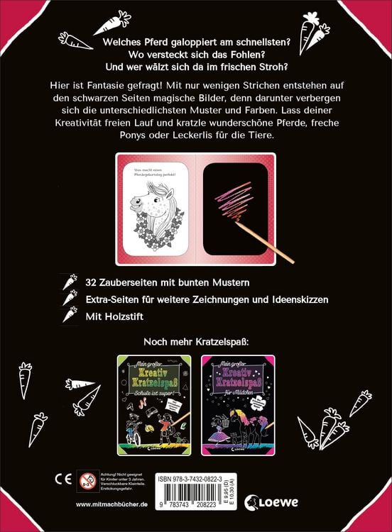 Produktbild: Mein gro&szlig;er Kreativ-Kratzelspa&szlig;: Pferde
