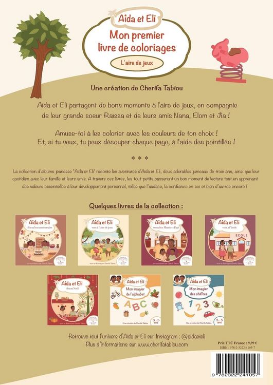Produktbild: A&iuml;da et Eli - Mon premier livre de coloriages (L'aire de jeux)