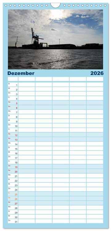 Produktbild: Familienplaner 2026 - Nordseefeeling - Cuxhaven mit 5 Spalten (Wandkalender, 21 x 45 cm) CALVENDO