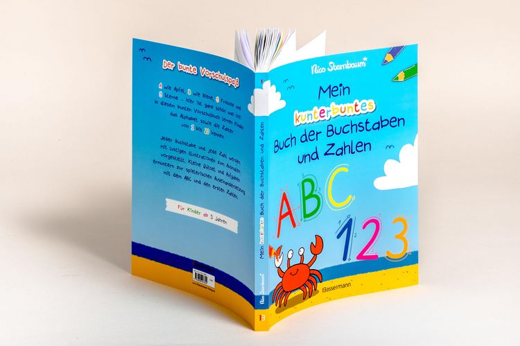Produktbild: Mein kunterbuntes Buch der Buchstaben und Zahlen. Spielerisch das Alphabet und die Zahlen von 1 bis 20 lernen. F&uuml;r Vorschulkinder ab 5 Jahren