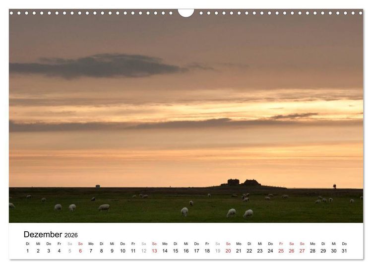 Produktbild: Hallig Hooge - zwischen Himmel und Erde (Wandkalender 2026 DIN A3 quer), CALVENDO Monatskalender