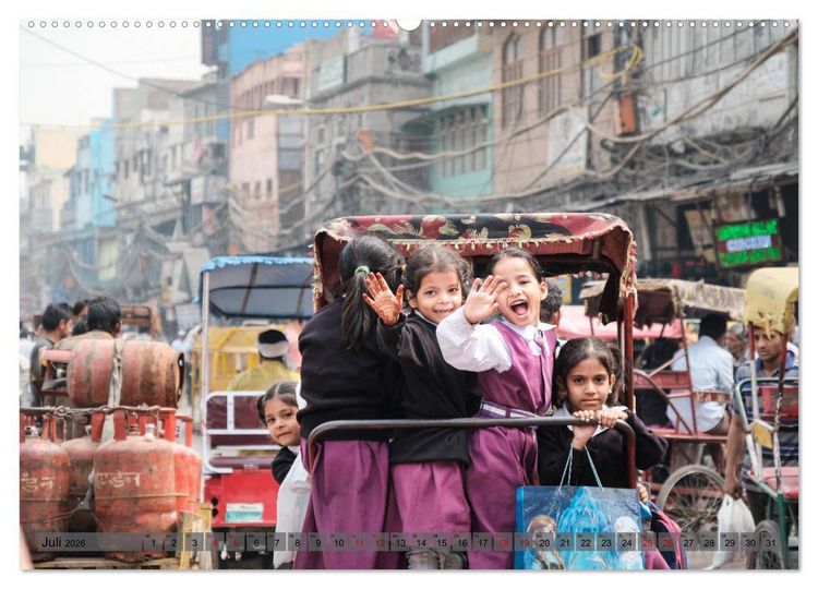 Produktbild: Eine Reise durch Rajasthan (hochwertiger Premium Wandkalender 2026 DIN A2 quer), Kunstdruck in Hochglanz