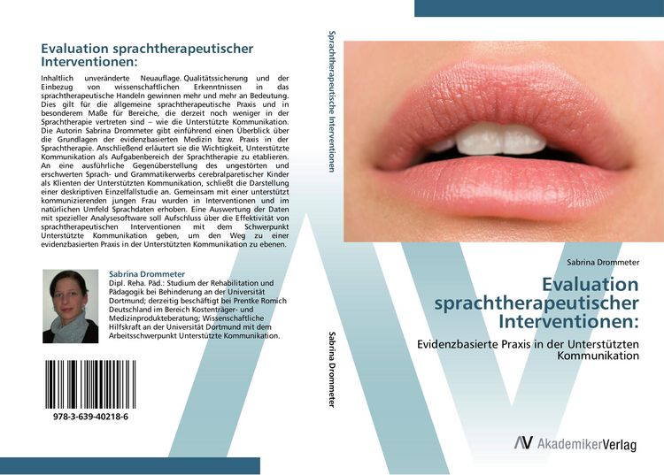 Produktbild: Evaluation sprachtherapeutischer Interventionen: