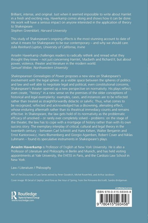 Produktbild: Shakespearean Genealogies of Power