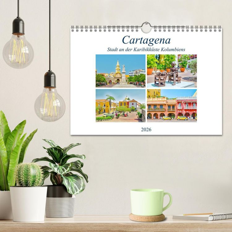 Produktbild: Cartagena - Stadt an der Karibikk&uuml;ste Kolumbiens (Wandkalender 2026 DIN A4 quer), CALVENDO Monatskalender