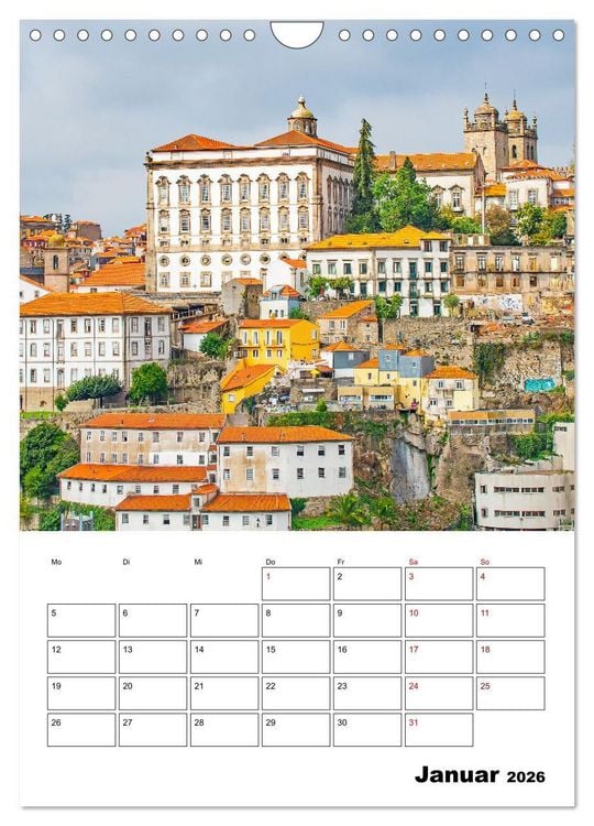 Produktbild: Porto - ein Traumreiseziel (Wandkalender 2026 DIN A4 hoch), CALVENDO Monatskalender