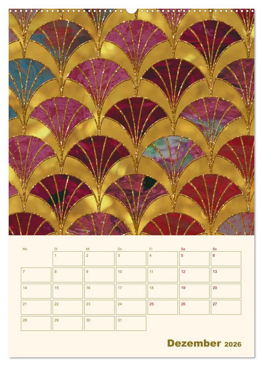 Produktbild: Art Deco Planer (hochwertiger Premium Wandkalender 2026 DIN A2 hoch), Kunstdruck in Hochglanz