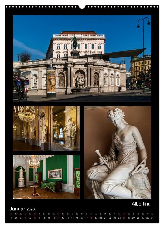 Produktbild: Die Hofburg zu Wien (hochwertiger Premium Wandkalender 2026 DIN A2 hoch), Kunstdruck in Hochglanz