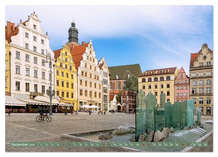 Produktbild: Breslau. Polens architektonisches Juwel an der Oder (hochwertiger Premium Wandkalender 2026 DIN A2 quer), Kunstdruck in Hochglanz