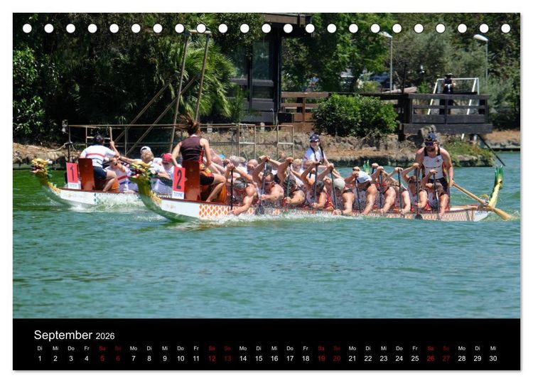 Produktbild: Drachenboot - MissionRome (Tischkalender 2026 DIN A5 quer), CALVENDO Monatskalender