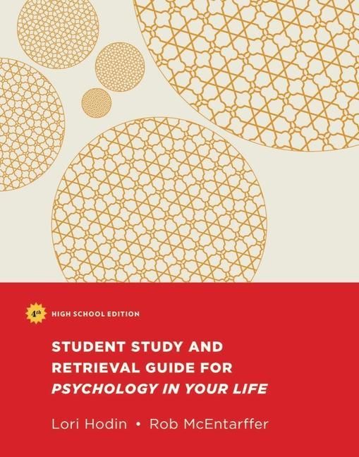Produktbild: The Student Study and Retrieval Guide for Psychology in Your Life