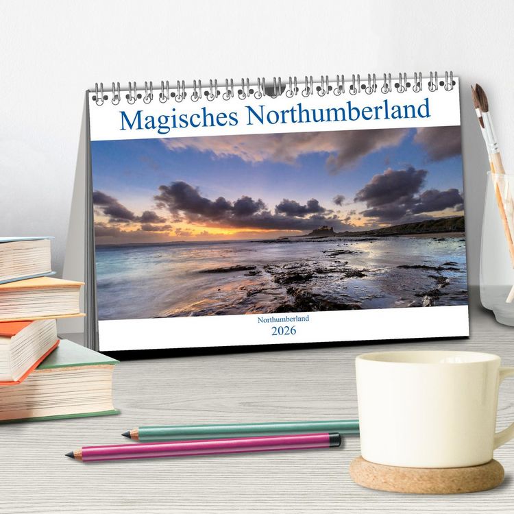 Produktbild: Magisches Northumberland (Tischkalender 2026 DIN A5 quer), CALVENDO Monatskalender