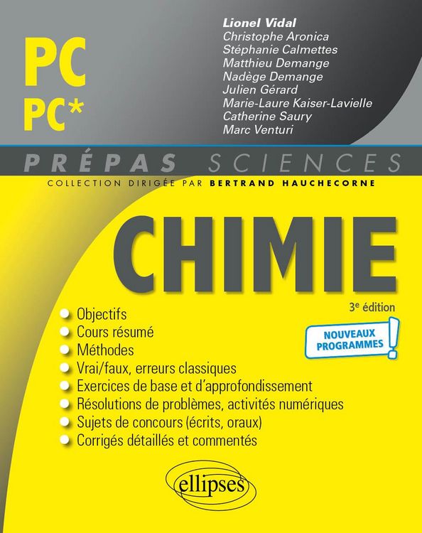 Produktbild: Chimie PC/PC* - Programme 2022