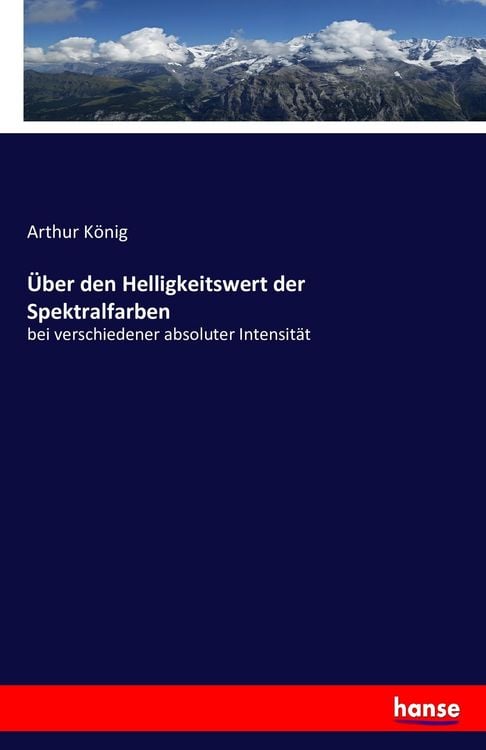 Produktbild: &Uuml;ber den Helligkeitswert der Spektralfarben