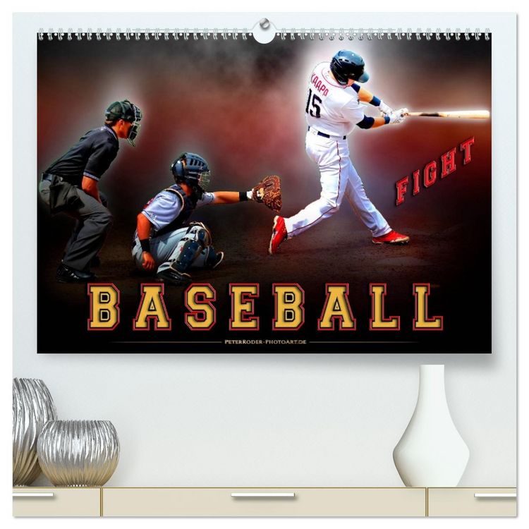 Produktbild: Baseball - Fight (hochwertiger Premium Wandkalender 2026 DIN A2 quer), Kunstdruck in Hochglanz