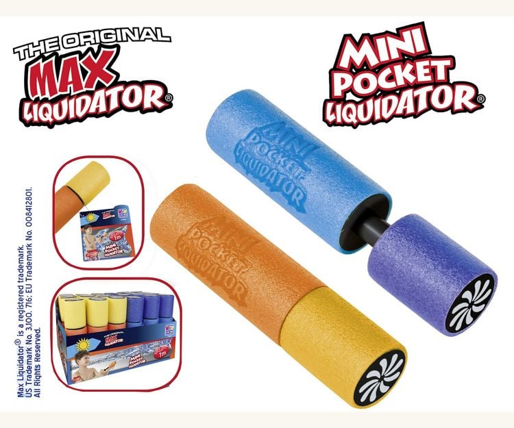 Produktbild: Mini-Wasserkanone Schaumstoff 15cm, sort
