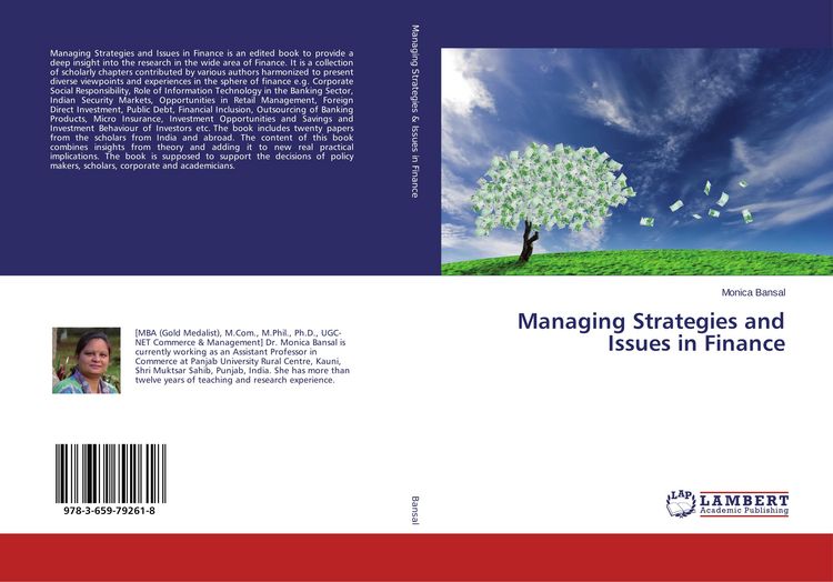 Produktbild: Managing Strategies and Issues in Finance