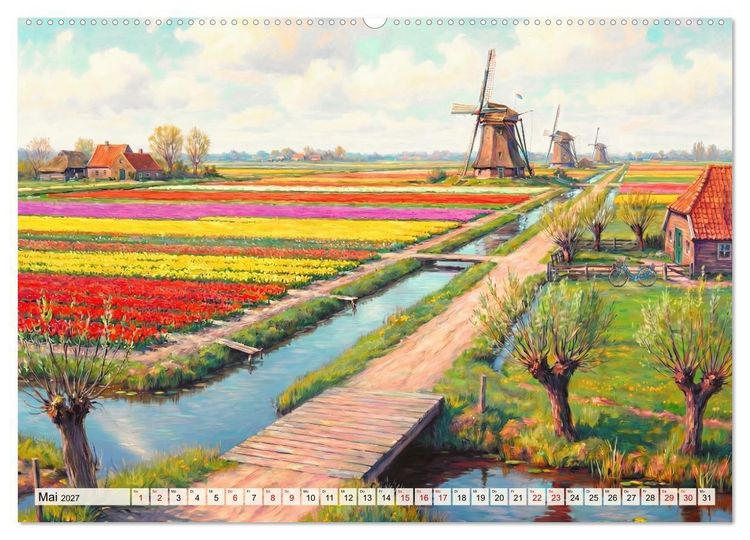 Produktbild: Auf dem Land - Eine Reise in die F&uuml;nfzigerjahre (hochwertiger Premium Wandkalender 2027 DIN A2 quer), Kunstdruck in Hochglanz