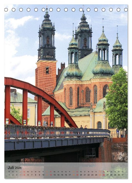 Produktbild: Polnische St&auml;dte - Highlights im Norden (Tischkalender 2026 DIN A5 hoch), CALVENDO Monatskalender