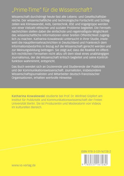 Produktbild: "Prime-Time" f&uuml;r die Wissenschaft?