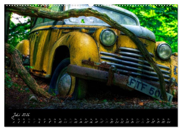 Produktbild: Oldtimer - Vergessene Sch&ouml;nheiten (Wandkalender 2026 DIN A2 quer), CALVENDO Monatskalender
