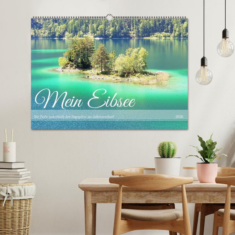 Produktbild: Mein Eibsee - Die Perle unterhalb der Zugspitze im Jahresverlauf (Wandkalender 2026 DIN A2 quer), CALVENDO Monatskalender