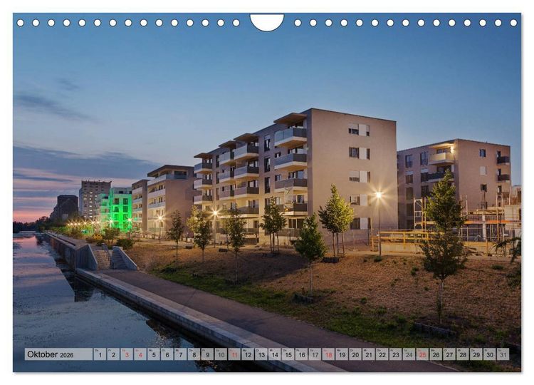 Produktbild: Leipzig - Fotografiert bei Nacht von Michael Allmaier (Wandkalender 2026 DIN A4 quer), CALVENDO Monatskalender