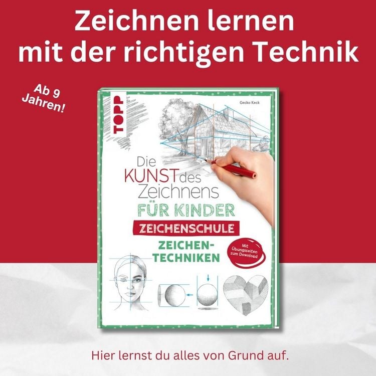 Produktbild: Die Kunst des Zeichnens f&uuml;r Kinder Zeichenschule - Zeichentechniken