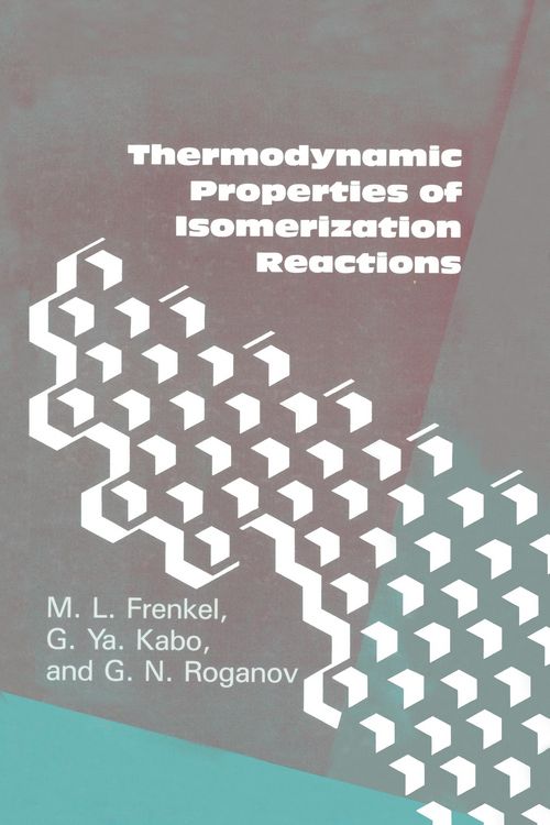 Produktbild: Thermodynamic Properties Of Isomerization Reactions