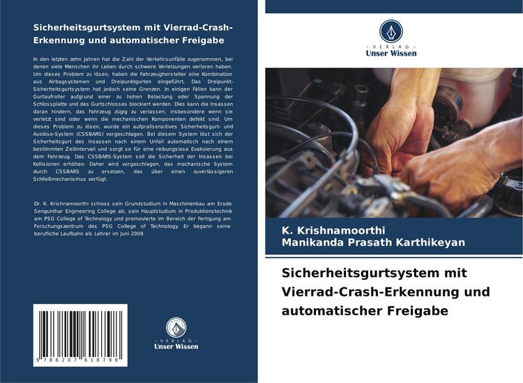 Produktbild: Sicherheitsgurtsystem mit Vierrad-Crash-Erkennung und automatischer Freigabe
