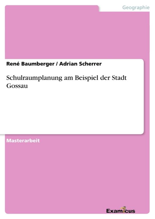 Produktbild: Schulraumplanung am Beispiel der Stadt Gossau