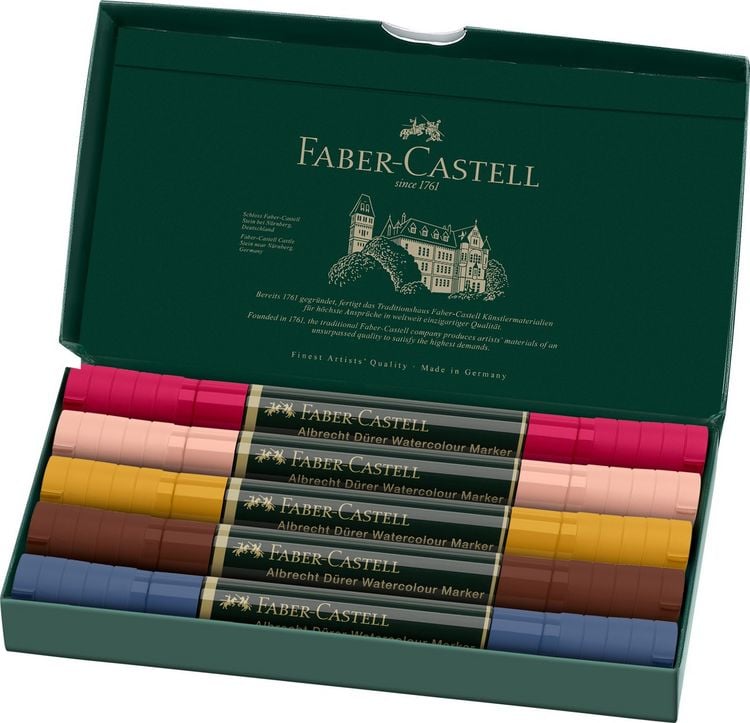 Produktbild: Faber-Castell Aquarellmarker Albrecht D&uuml;rer, 5er Set, Portrait