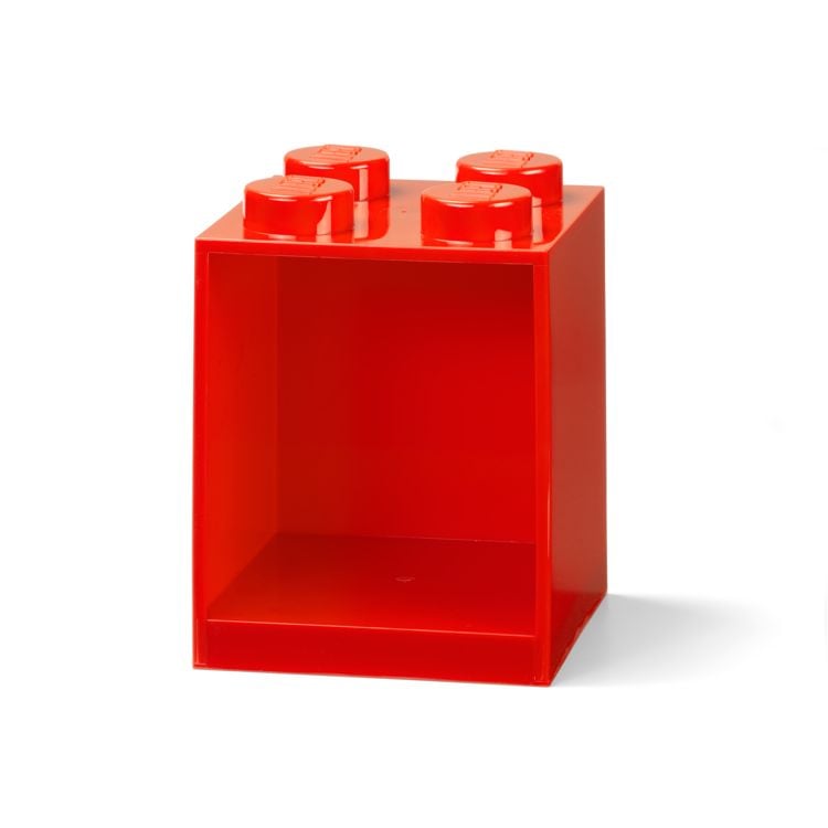 Produktbild: LEGO&reg; B&uuml;cherregal 4 Noppen Rot