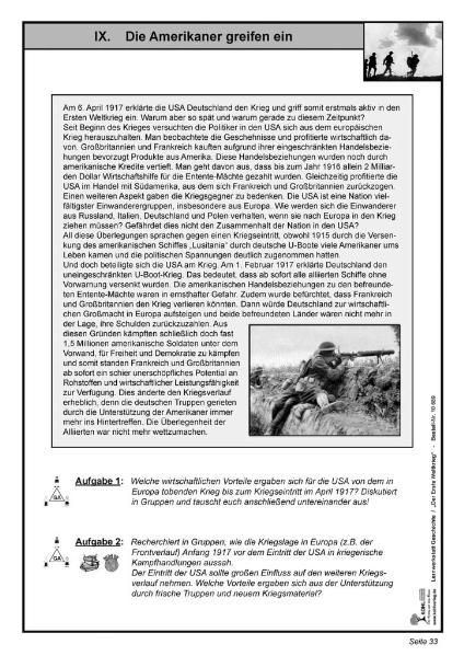 Produktbild: Lernwerkstatt Erster Weltkrieg - "Stellungskrieg"