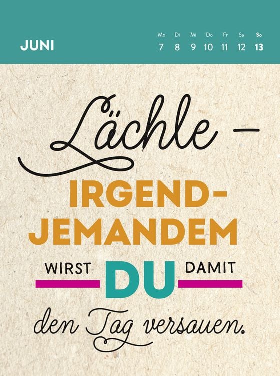 Produktbild: Wochenkalender 2027: Ich atme ein, ich raste aus