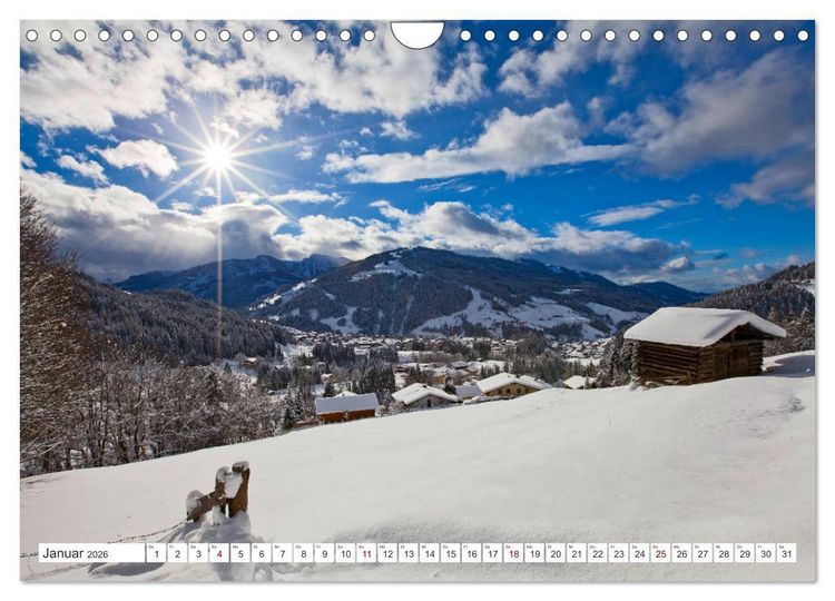 Produktbild: Wagrain Kleinarl im sch&ouml;nen Salzburger Land (Wandkalender 2026 DIN A4 quer), CALVENDO Monatskalender