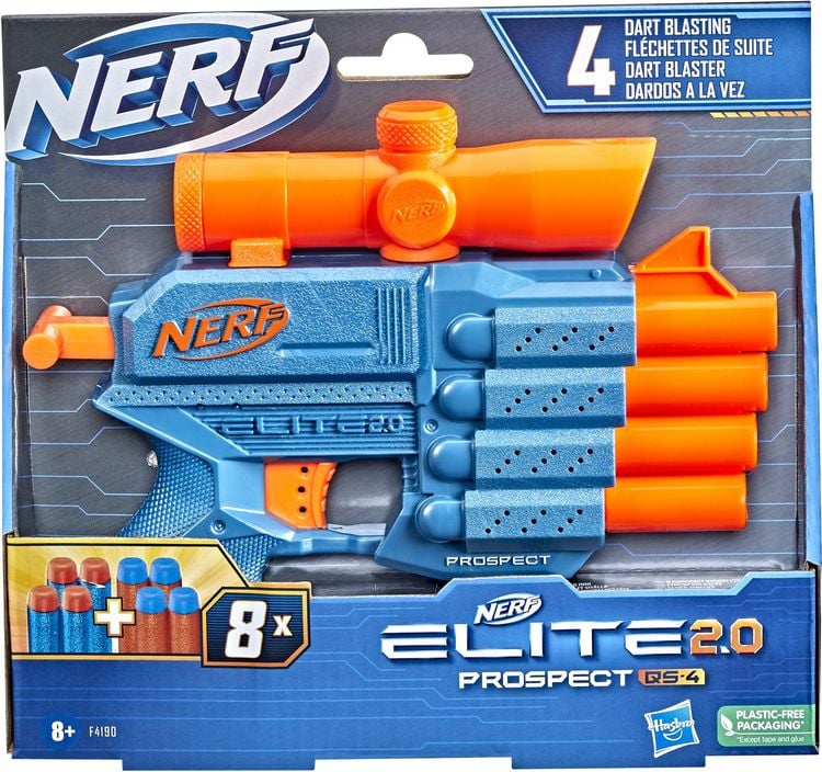Produktbild: Hasbro F4190EU4 - Nerf Elite 2.0 Prospect QS-4, Spielzeug Blaster