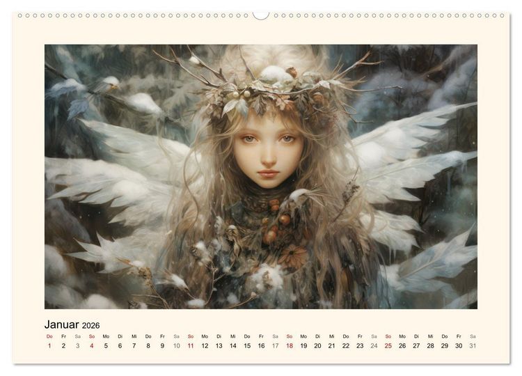 Produktbild: Feenglanz (Wandkalender 2026 DIN A2 quer), CALVENDO Monatskalender