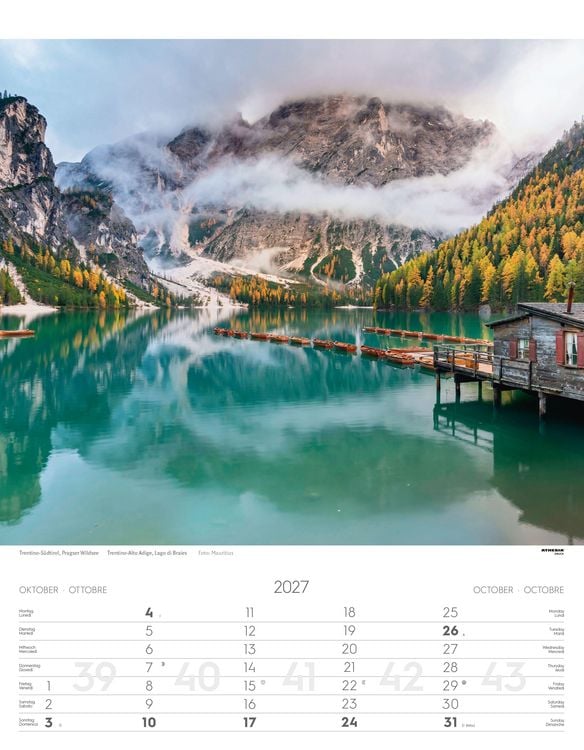 Produktbild: Weltnaturerbe Dolomiten Kalender 2027