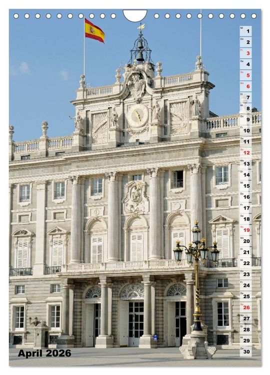 Produktbild: Madrid (Wandkalender 2026 DIN A4 hoch), CALVENDO Monatskalender