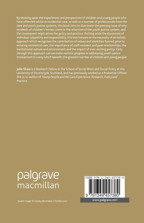 Produktbild: Residential Children's Homes and the Youth Justice System