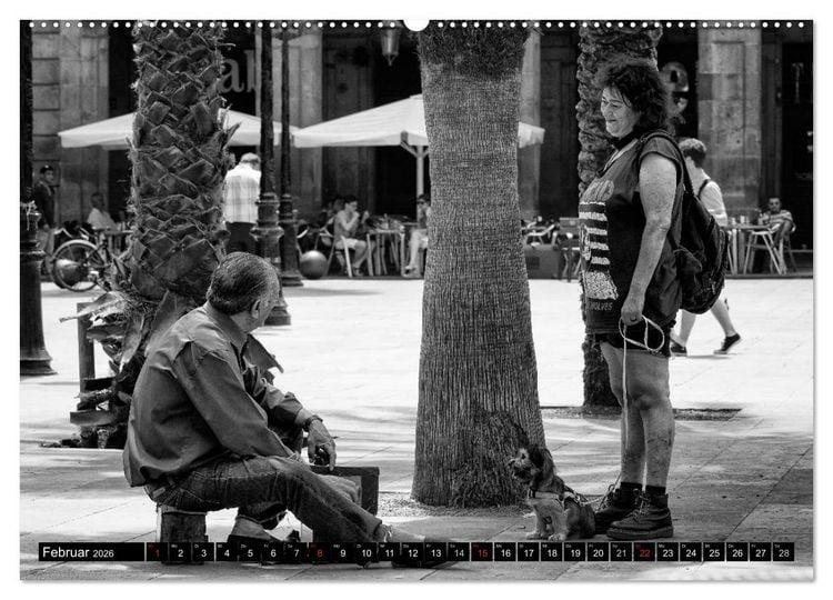 Produktbild: Streetlife Barcelona (Wandkalender 2026 DIN A2 quer), CALVENDO Monatskalender