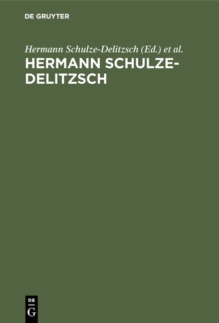 Produktbild: Hermann Schulze-Delitzsch