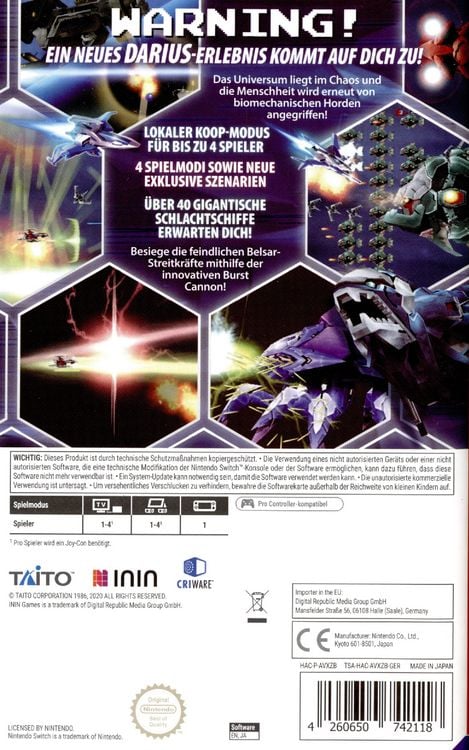 Produktbild: Dariusburst - Another Chronicle EX+