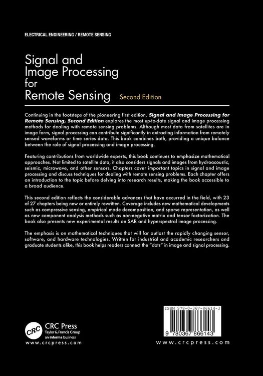 Produktbild: Signal and Image Processing for Remote Sensing