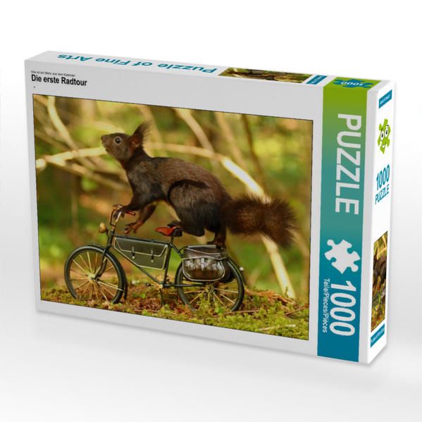 Produktbild: CALVENDO Puzzle Die erste Radtour | 1000 Teile Lege-Gr&ouml;&szlig;e 64x48cm Foto-Puzzle f&uuml;r gl&uuml;ckliche Stunden