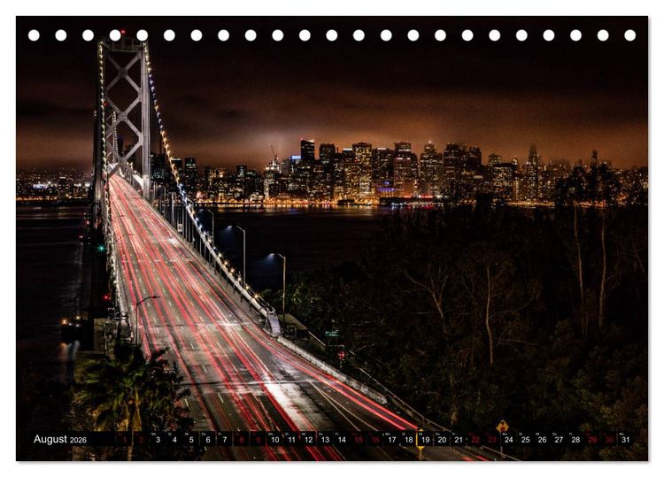 Produktbild: San Francisco Moments (Tischkalender 2026 DIN A5 quer), CALVENDO Monatskalender