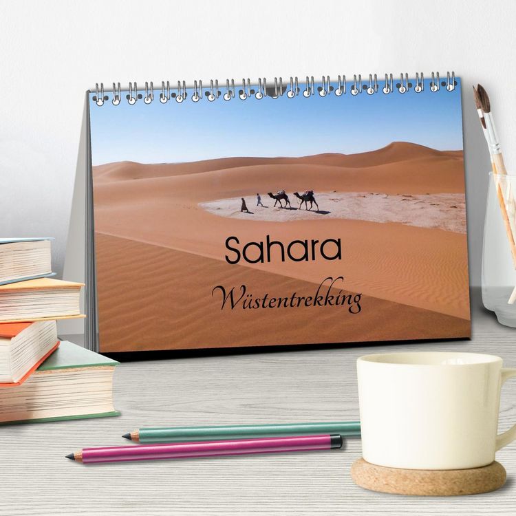 Produktbild: Sahara W&uuml;stentrekking (Tischkalender 2026 DIN A5 quer), CALVENDO Monatskalender