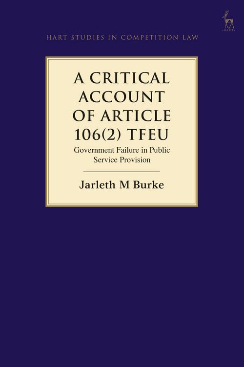Produktbild: A Critical Account of Article 106(2) TFEU