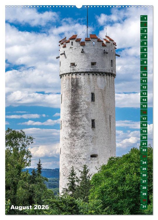 Produktbild: Ravensburg, Stadt der T&uuml;rme (Wandkalender 2026 DIN A2 hoch), CALVENDO Monatskalender